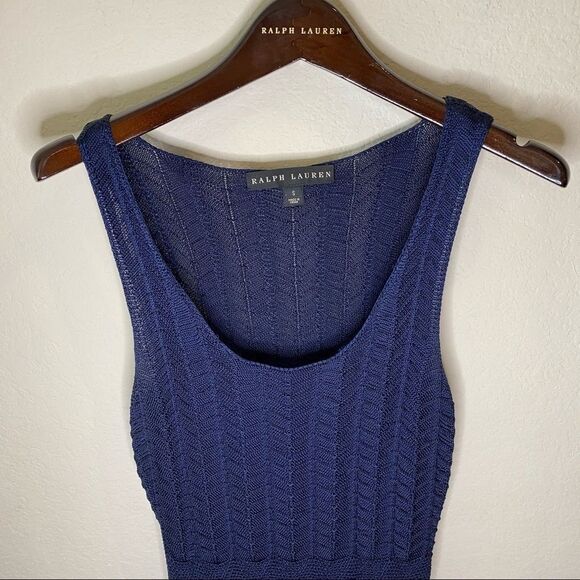 Ralph Lauren Black Label Navy Silk Dress - Picture 7 of 7